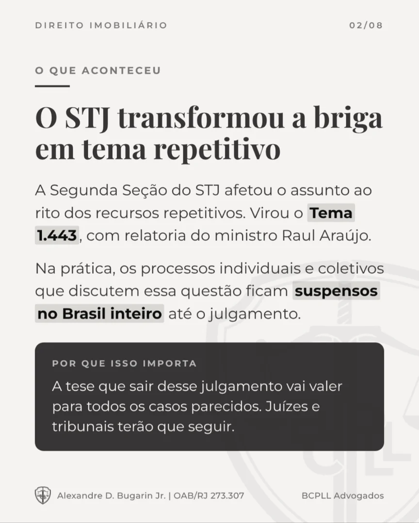O STJ transformou a briga em tema repetitivo
